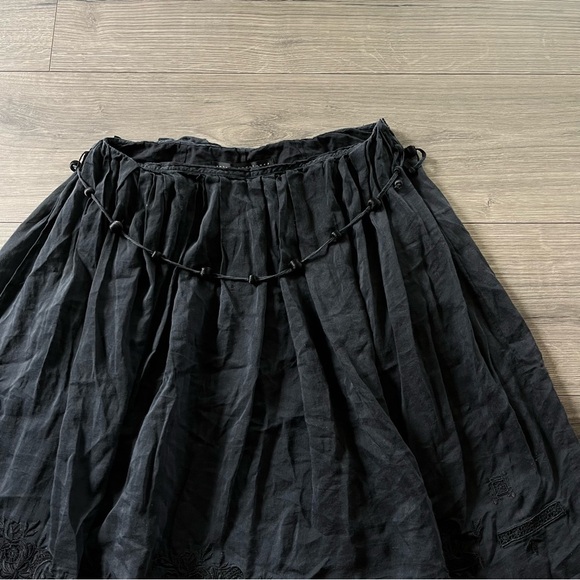 Robert Rodriguez Womens Black Skort Boho Embroidered Details Size 2 - Picture 2 of 7